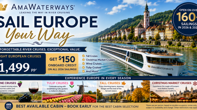 AMA Waterways Opens Interline Rates on Christmas Market Cruises & More