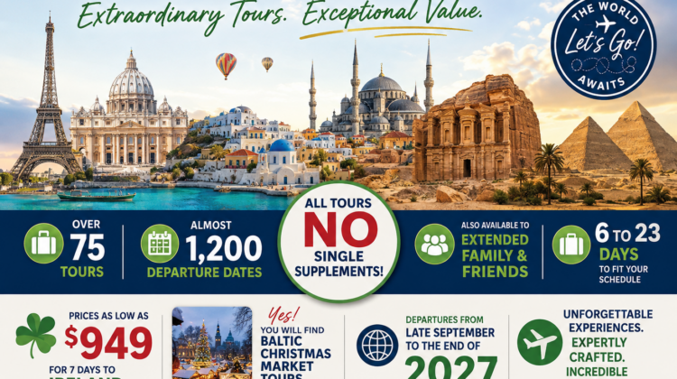 Tours with No Single Supplements!!!