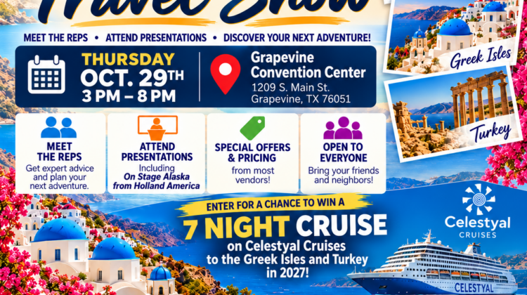 Grapevine Cruise & Travel Show – Oct. 29, 2026